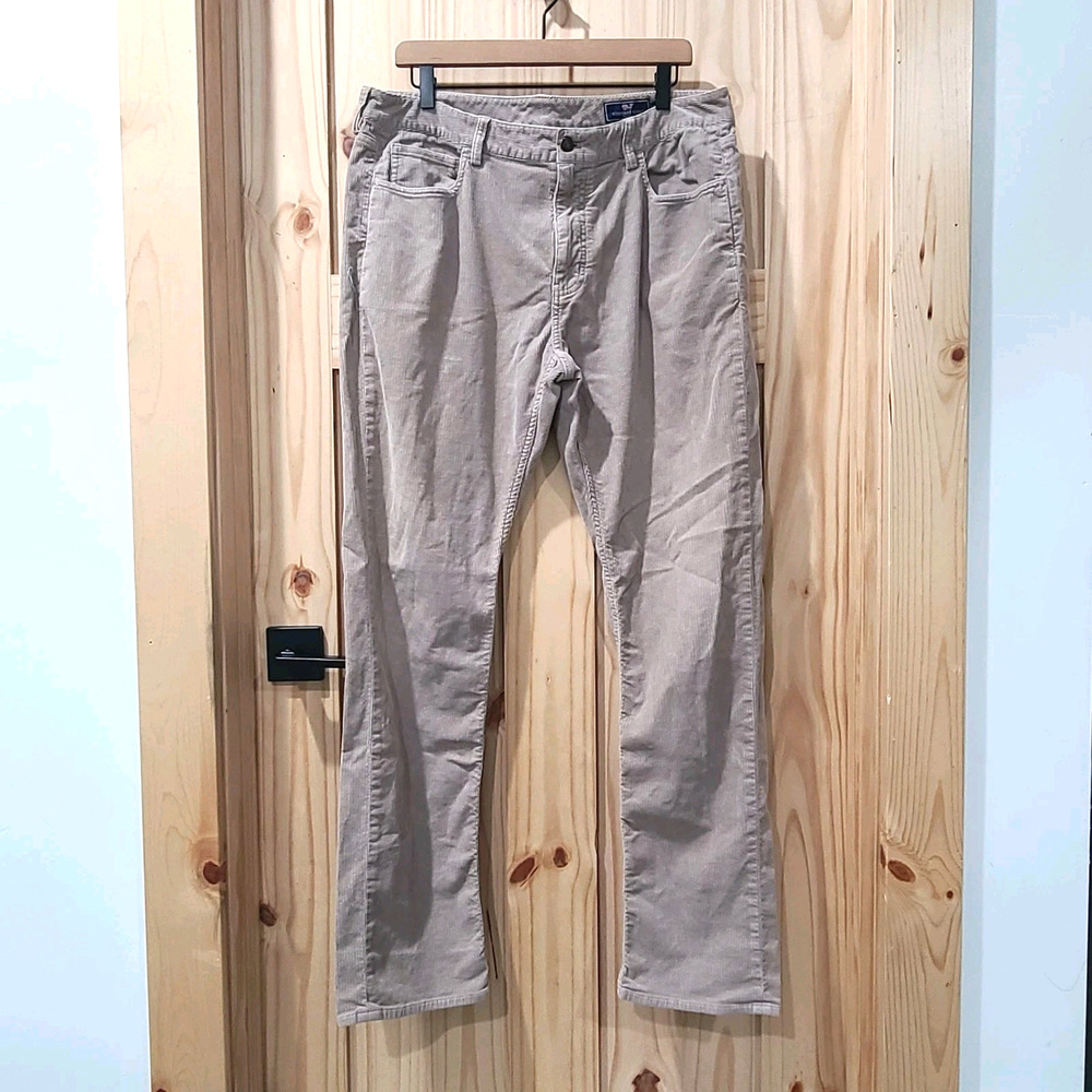 Vineyard Vines Corduroy Pants Mens 36x34 5 Pocket Pant Tan Beige Preppy Comfort